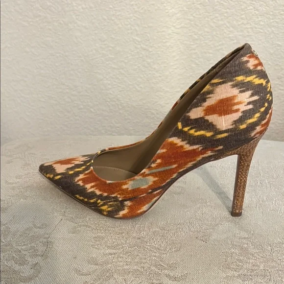 Sam Edelman Hazel Heels - Sunset Orange Multi - Picture 3 of 8